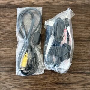 Canon Cable Bundle For Older Cameras Mini-USB and Video Composite